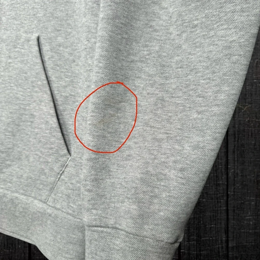 Adidas Chicago Fire FC Gray Full Zip Hoodie - Men's Medium